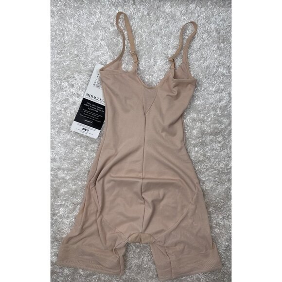 Miraclesuit Women's Sheer Shapewear Open Bust Mid-Thigh Slimmer Size Med - Picture 4 of 8